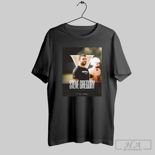 Poster Sec Vanderbilt Football Steve Gregory Has Been Elevated To Defensive Coordinator 2025 T Shirt