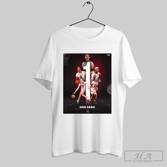 Poster South Carolina Gamecocks Womens Basketball One Seed At Region 2 In Birmingham 2025 Ncaa March Madness T Shirt