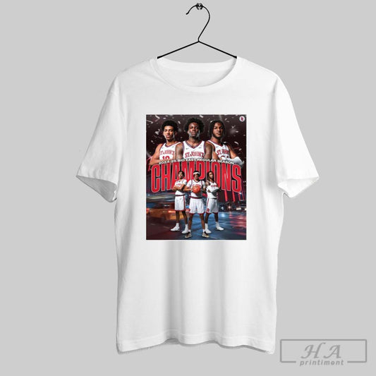 Poster St Johns Red Storm Mens Basketball 2024 2025 Big East Regular Season Ncaa March Madness T Shirt