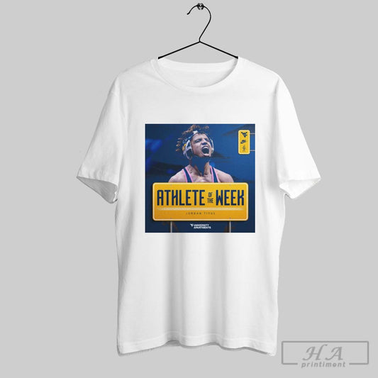 Poster Student Athlete Of The Week Jordan Titus Wvu Mountaineers University Apartments T Shirt