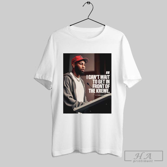 Poster Tampa Bay Buccaneers I Cant Wait To Get In Front Of The Krewe Olb Haason Reddick T Shirt