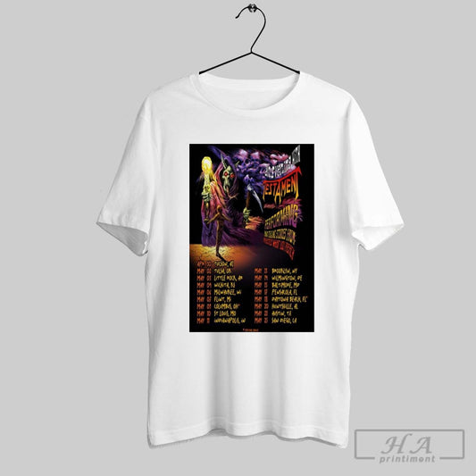 Poster Testament An Evening Practice What You Preach Tour Apr 30 Tucson Al May 02 Tulsa Ok May 03 Little Rock Ar T Shirt