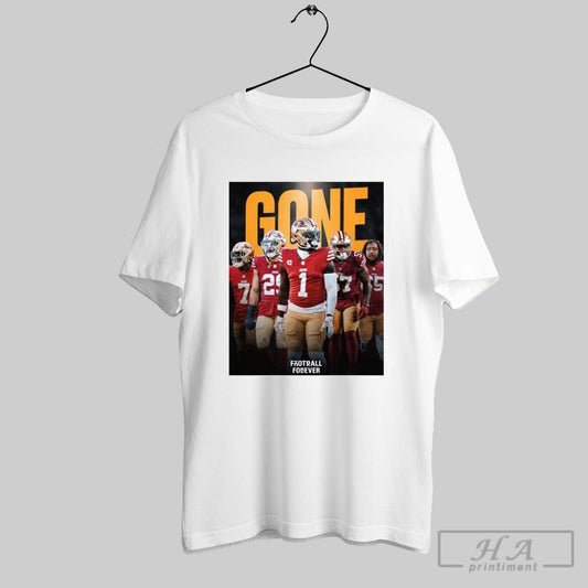 Poster The 49ers Have Seen A Bevy Of Players Depart The Bay This Offseason Deebo Samuel Dre Greenlaw Charvarius Ward T Shirt