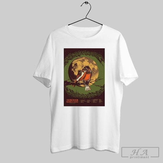 Poster The Boxer Rebellion March 2025 Tour Rescue Rooms Nottingham King Tuts Glasgow Band On The Wall Manchester T Shirt