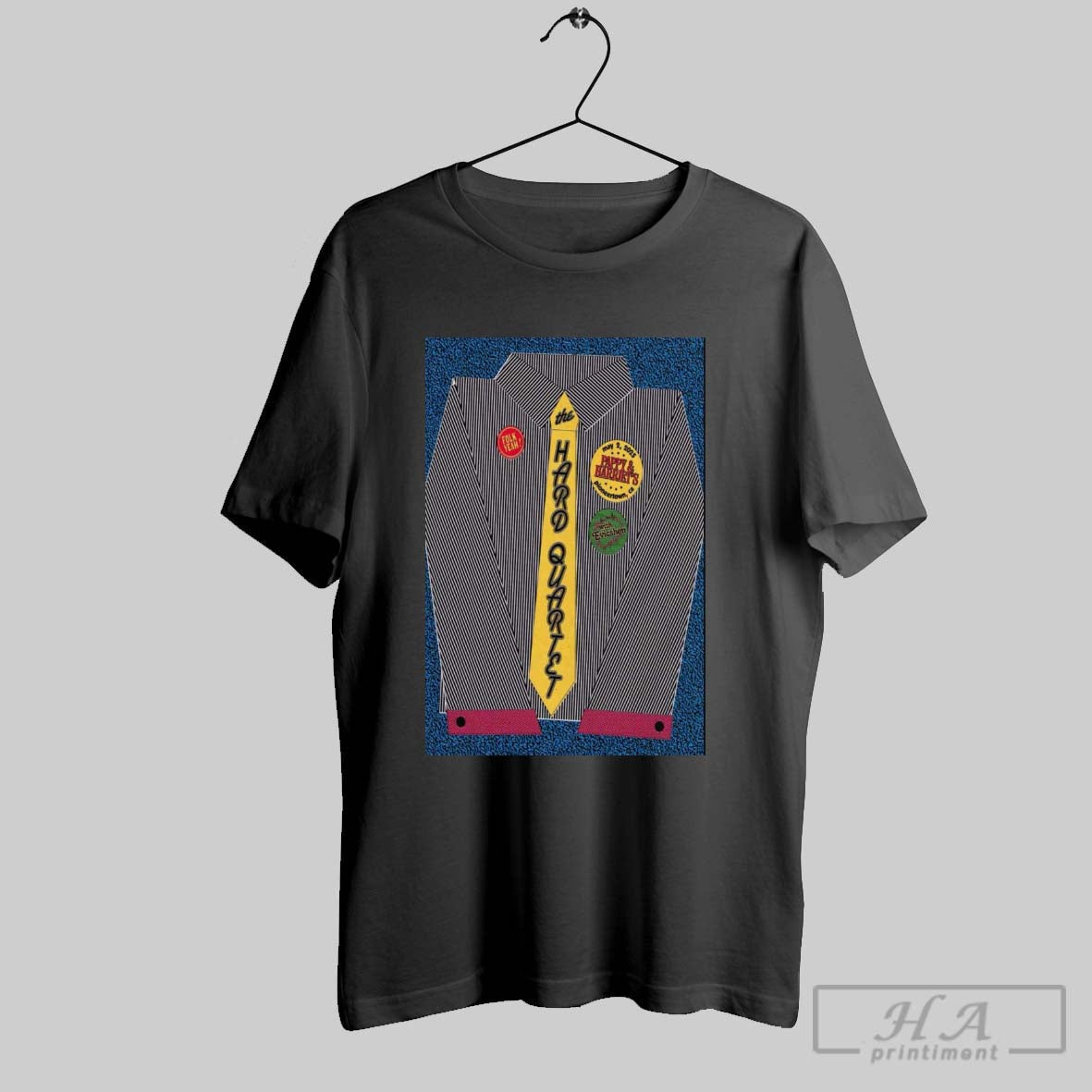 Poster The Hard Quartet On May 2 2025 Pappy And Harriets In Pioneertown Ca With Evicshen T Shirt