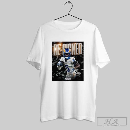 Poster The Los Angeles Rams Football Nfl Are Re Signing Wr Tutu Atwell To A 1 Year T Shirt