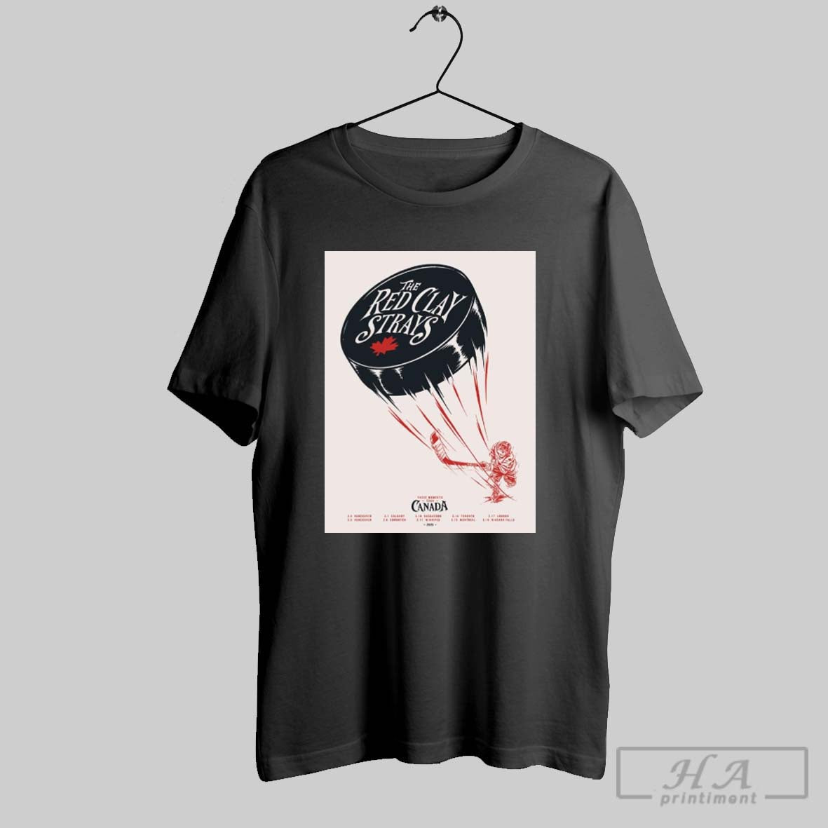 Poster The Red Clay Strays These Moments Tour Canada March 2025 3 4 Vancouver 3 5 Vancouver 3 7 Calgary T Shirt