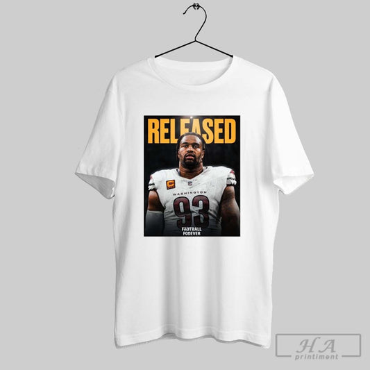 Poster The Washington Commanders Football Nfl Are Releasing Pro Bowl Dt Jonathan Allen T Shirt
