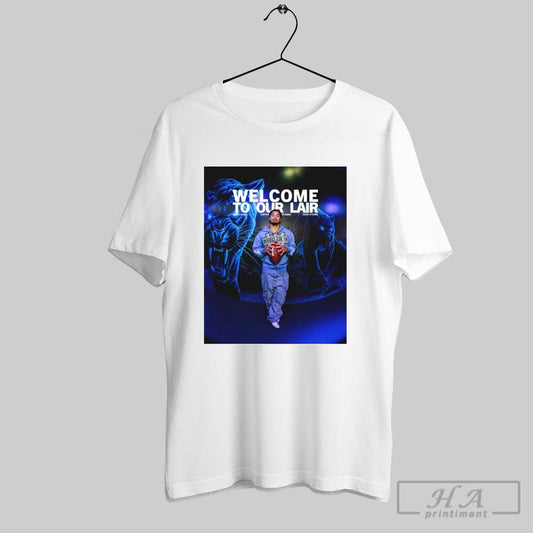Poster Trevon Moehrig Carolina Panthers Nfl Welcome To Our Lair Keep Pounding Ready To Work T Shirt