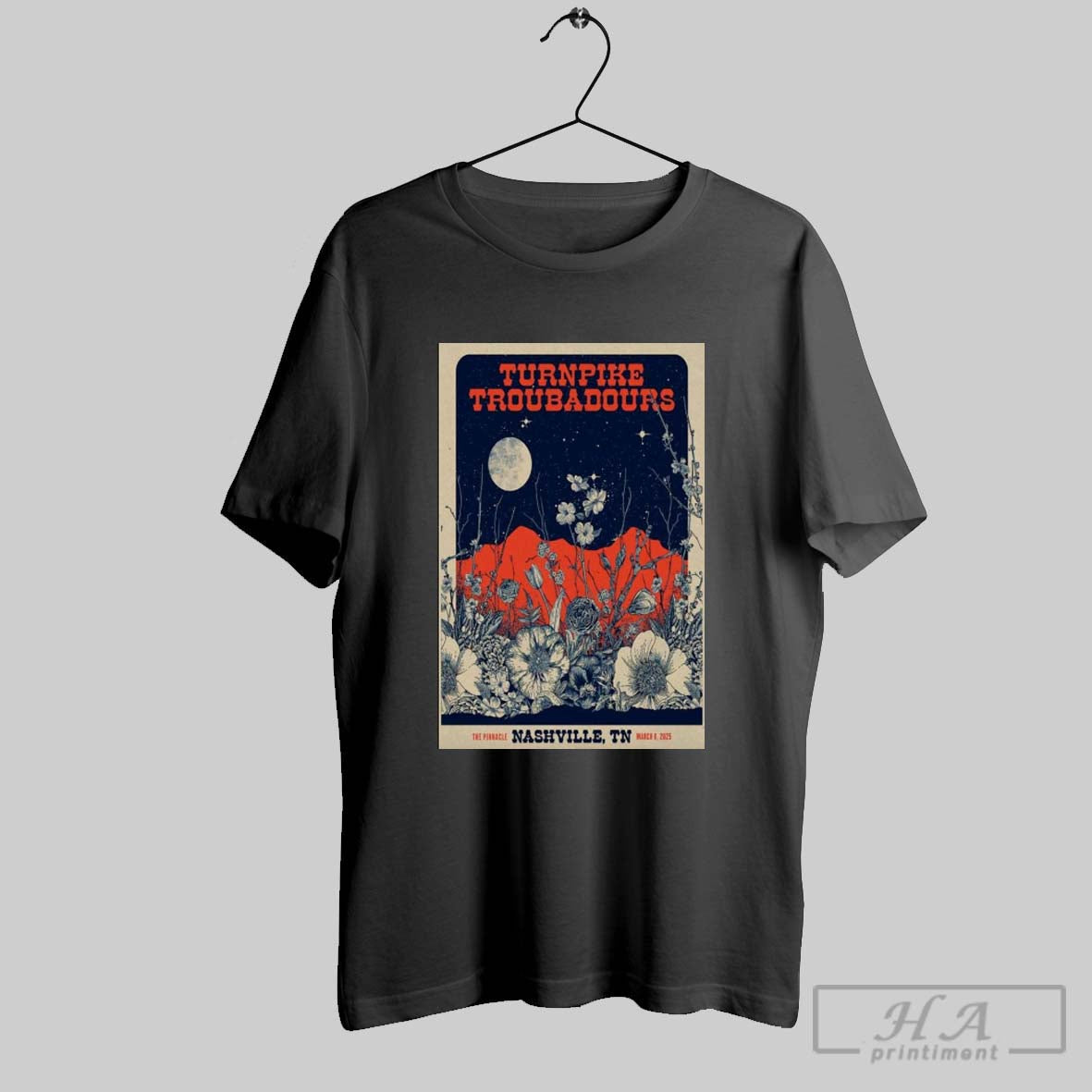 Poster Turnpike Troubadours March 8 2025 The Pinnacle In Nashville Tn T Shirt