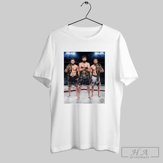 Poster Ufc 313 Magomed Ankalaev Becomes The Third Fighter From Dagestan To Become Ufc Champion T Shirt