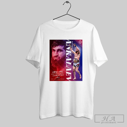 Poster Ufc 313 Magomed Ankalaev Defeats Alex Pereira And Is The New Ufc Light Heavyweight Champion T Shirt