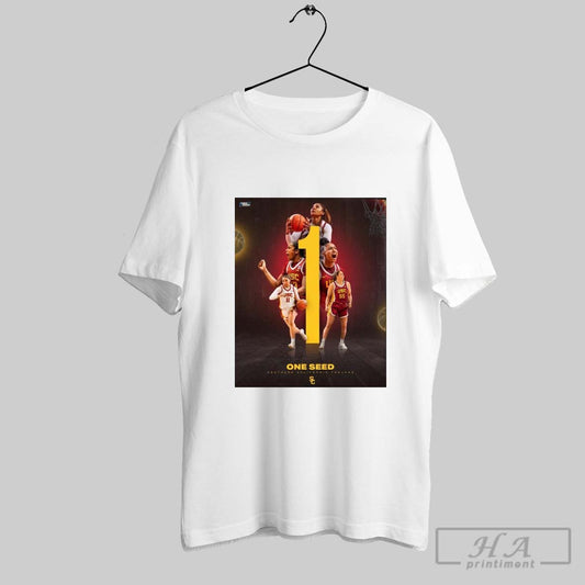 Poster Usc Trojans Womens Basketball One Seed Southern California Trojans 2025 Ncaa March Madness T Shirt