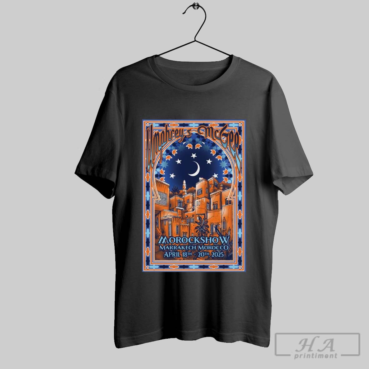 Poster Umphreys Mcgee April 18 20 2025 Morockshow At Villa Marco In Marrakesh Morocco T Shirt