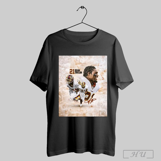 Poster Washington Commanders Football Nfl 2025 Happy Birthday Sean Taylor Signature T Shirt Sweatshirt
