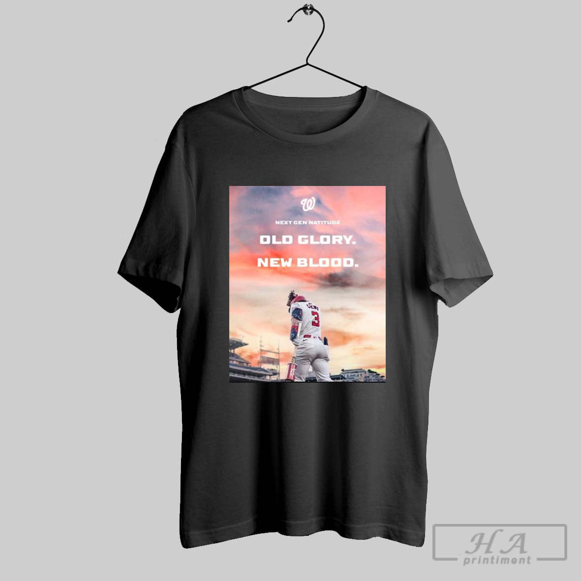 Poster Washington Nationals Next Gen Natitude Old Glory New Blood A Declaration For A New Generation T Shirt