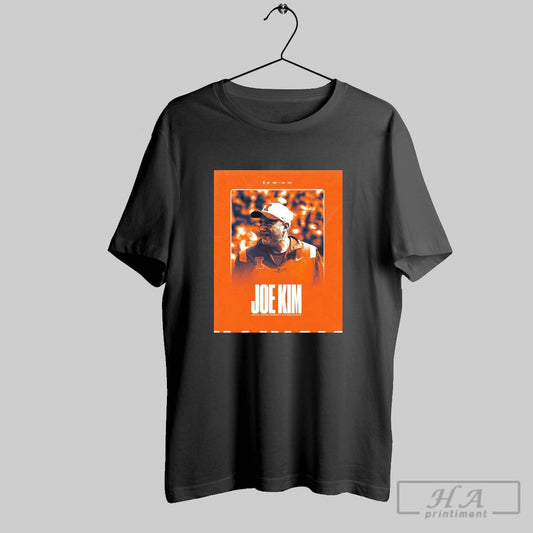 Poster Welcome Joe Kim To His New Home Skill Development Coordinator B1g Illinois Fighting Illini T Shirt