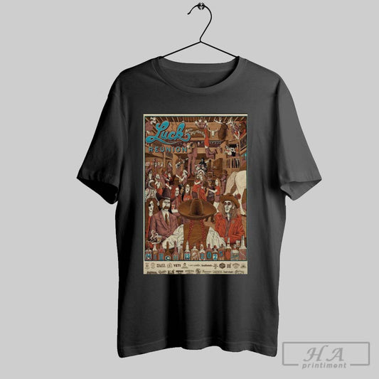 Poster Willie Nelson March 13 2025 Luck Reunion Luck Tx T Shirt