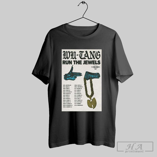 Poster Wu Tang Clan Run The Jewels The Final Chamber 2025 Jun 6 Baltimore Md Jun 7 Raleigh Nc Jun Tampa Fl T Shirt