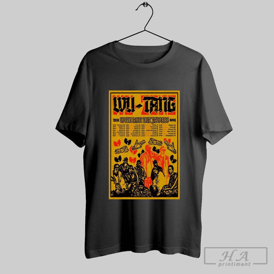 Poster Wu Tang Clan Tour With Run The Jewels Tour 2025 06 06 Baltimore Md 06 07 Raleigh Nc 06 10 Tampa Fl T Shirt