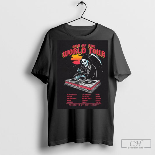 Reaper Dj End Of The World Tour 2025 Shirt Sweatshirt Poster