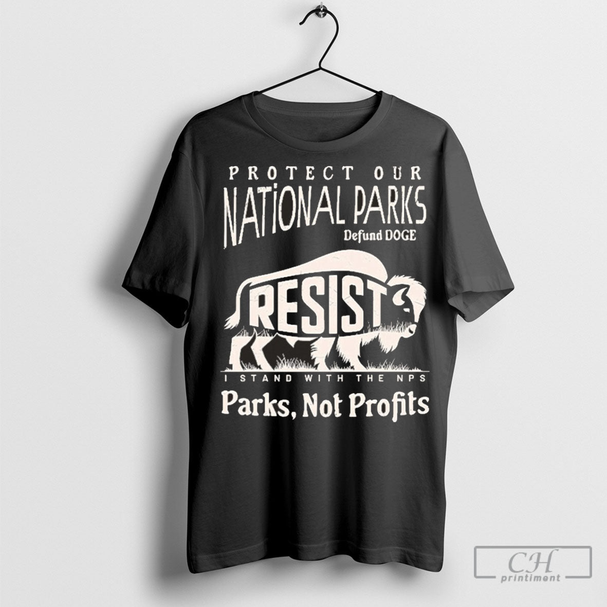 Resist Protect Our National Parks Defund Doge I Stand With Nps Parks Not Profits T Shirt Sweatshirt Poster