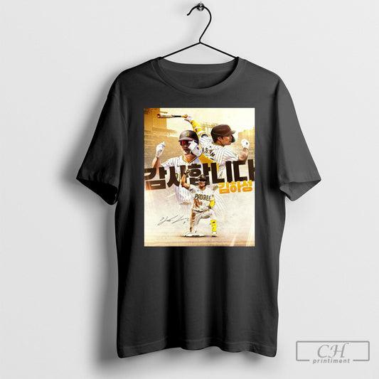 San Diego Padres From San Diego To Seoul Thank You For The Memories Ha Seong Kim Signature Shirt Poster Ornaments
