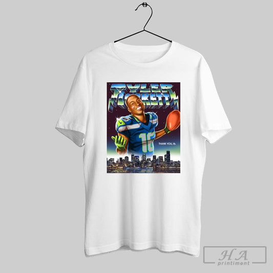 Seattle Seahawks Nfl Football Thank You 16 Tyler Lockett Seattle Will Always Be Home Poster T Shirt