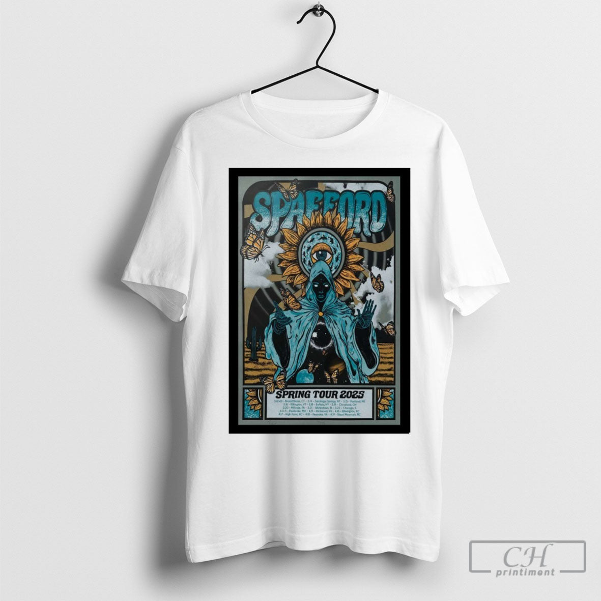 Spafford Spring Tour 2025 Poster Tee Shirt Sweatshirt