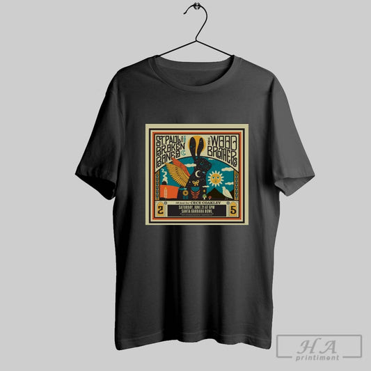 St Paul And The Broken Bones The Wood Brothers With Special Guest Cece Coakley Sat Jun 21 Santa Barbara Bowl Poster T Shirt