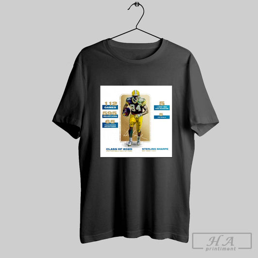 Sterling Sharpe Dominated The League Green Bay Packers Nfl Pro Football Hall Of Fame 2025 Poster T Shirt