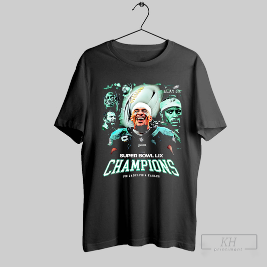 Super Bowl Lix Champions Philadelphia Eagles Jalen Hurts Graphic Shirt T Shirt Sweatshirt Cutom Poster Coffee Mugs Ornaments