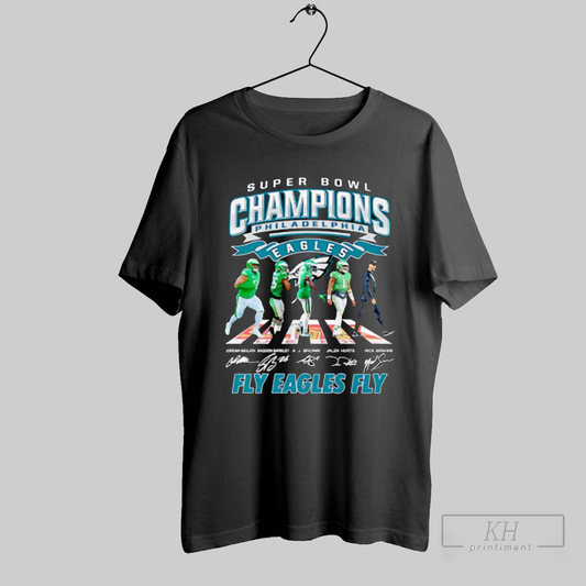 Super Bowl Philadelphia Eagles Abbey Road Fly Eagles Fly Shirt T Shirt Sweatshirt Cutom Poster Coffee Mugs Ornaments