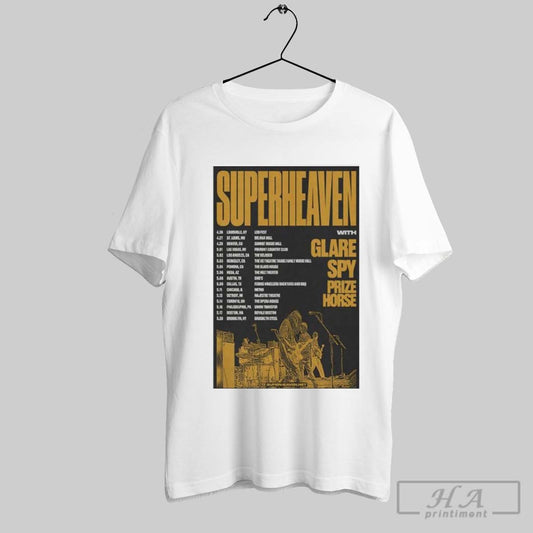Super Heaven Touring 2025 Us Poster T Shirt
