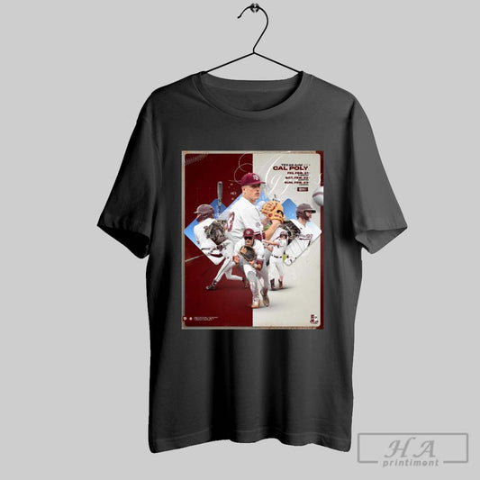 Texas Am Aggies Vs Cal Poly Mustangs Baseball Three Game Set On Deck Poster T Shirt