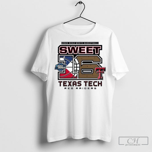 Texas Tech Basketball 2025 Sweet 16 Above The Rim Grey Tri Blend Shirt Sweatshirt Poster