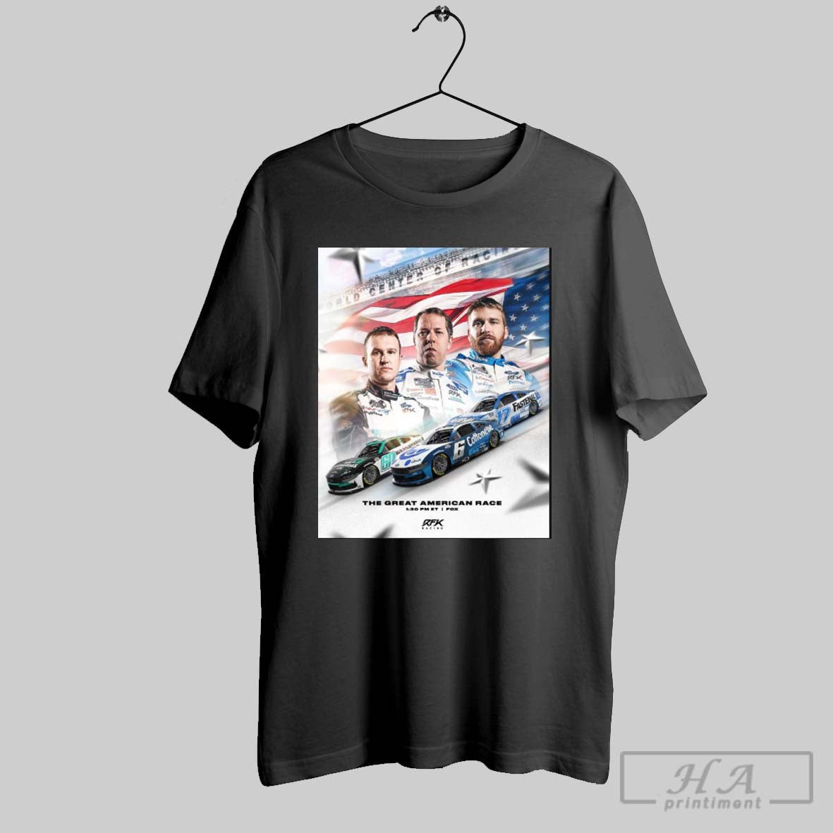 The Great American Race Daytona 500 Race Day Brad Keselowski Kyle Buckley Feb 16 2025 Poster T Shirt
