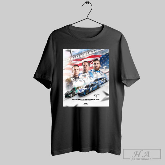 The Great American Race Daytona 500 Race Day Brad Keselowski Kyle Buckley Feb 16 2025 Poster T Shirt
