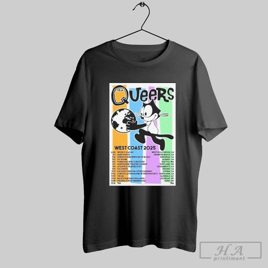 The Queers West Coast 2025 Tour Poster Shirt