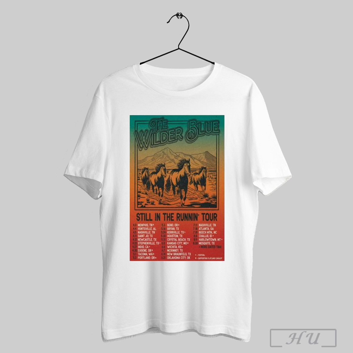 The Wilder Blue 2025 Still In The Runnin Tour Poster T Shirt Sweatshirt