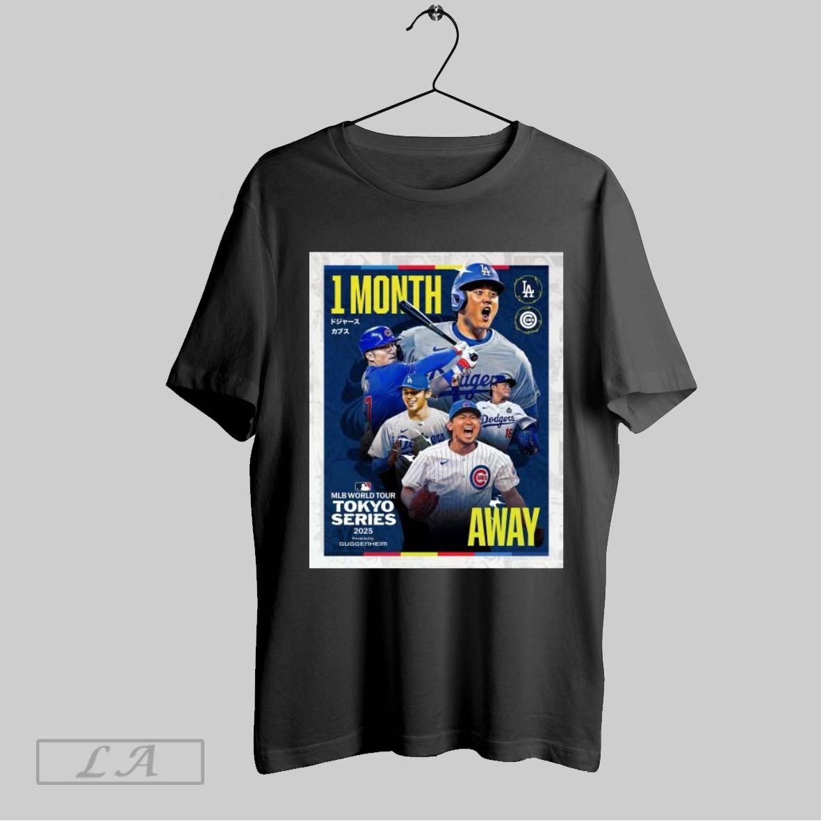 Top 1 Month Until Shohei Ohtani Seiya Suzuki Roki Sasaki Kick Off The 2025 Season Mlb World Tour Tokyo Series 2025 Poster T Shirt