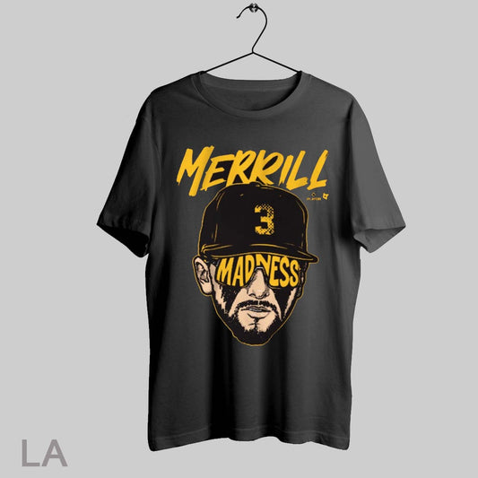Top 2025 Jackson Merrill Merrill Madness Swag Head San Diego Padres Mlb Baseball Graphic T Shirt Sweatshirt Hoodie Shirt