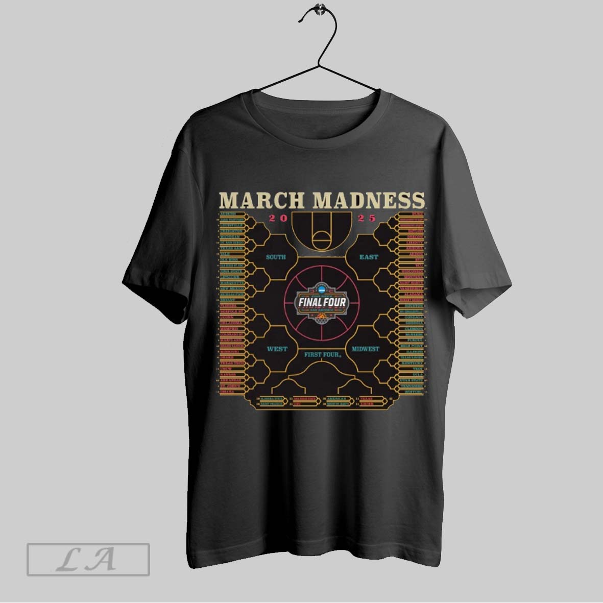 Top 2025 Ncaa Mens Basketball Tournament March Madness Bank Shot South East Midwest West First Tour T Shirt Sweatshirt Hoodie Shirt