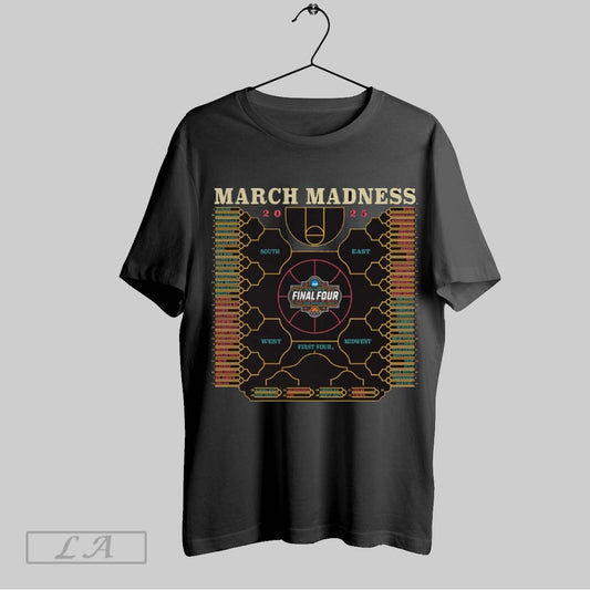 Top 2025 Ncaa Mens Basketball Tournament March Madness Bank Shot South East Midwest West First Tour T Shirt Sweatshirt Hoodie Shirt