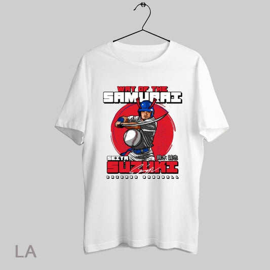 Top 2025 Seiya Suzuki Way Of The Samurai Chicago Cubs Mlb Baseball Signature T Shirt Sweatshirt Hoodie Shirt