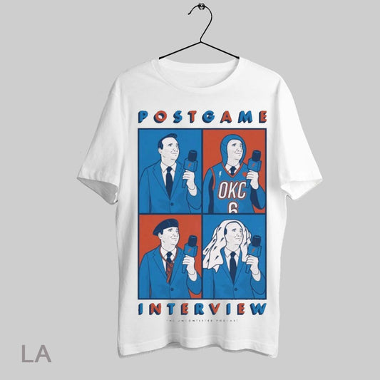 Top 2025 Thunder Postgame Interview The Uncontested Podcast Painting T Shirt Sweatshirt Hoodie Shirt