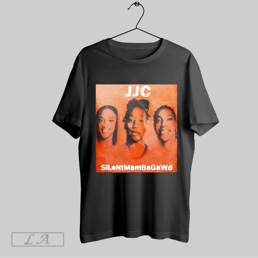 Top Aja Wilson Wearing Jackie Young Jewell Loyd And Chelsea Gray Jjc Silentmambagawd Poster T Shirt Sweatshirt Hoodie Shirt