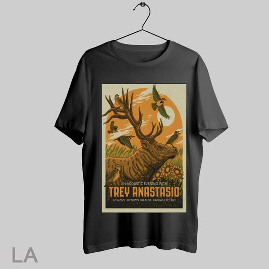Top An Acoustic Evening With Trey Anastasio March 19 2025 Uptown Theater Kansas City Mo Concert Poster Painting Sweatshirt Tee Shirt