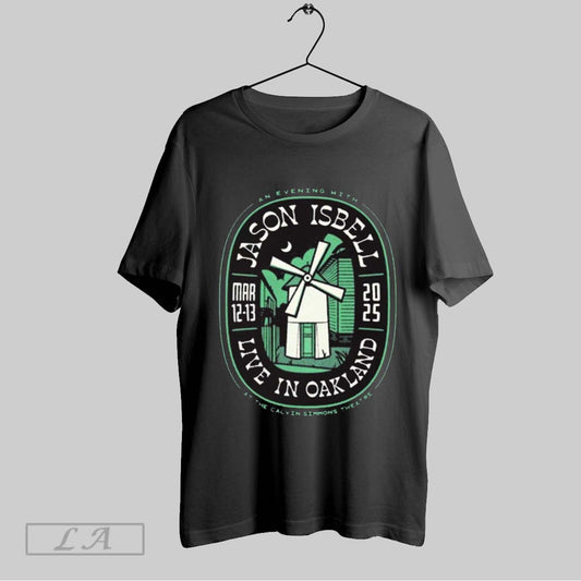 Top An Evening With Jason Isbell Live In Oakland Mar 12 13 2025 At The Calvin Simmons Theatre T Shirt Sweatshirt Hoodie Shirt