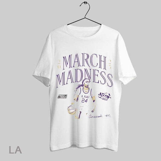 Top Aneesah Morrow Lsu Tigers Basketball 2025 Ncaa March Madness Signature Graphic T Shirt Sweatshirt Hoodie Shirt